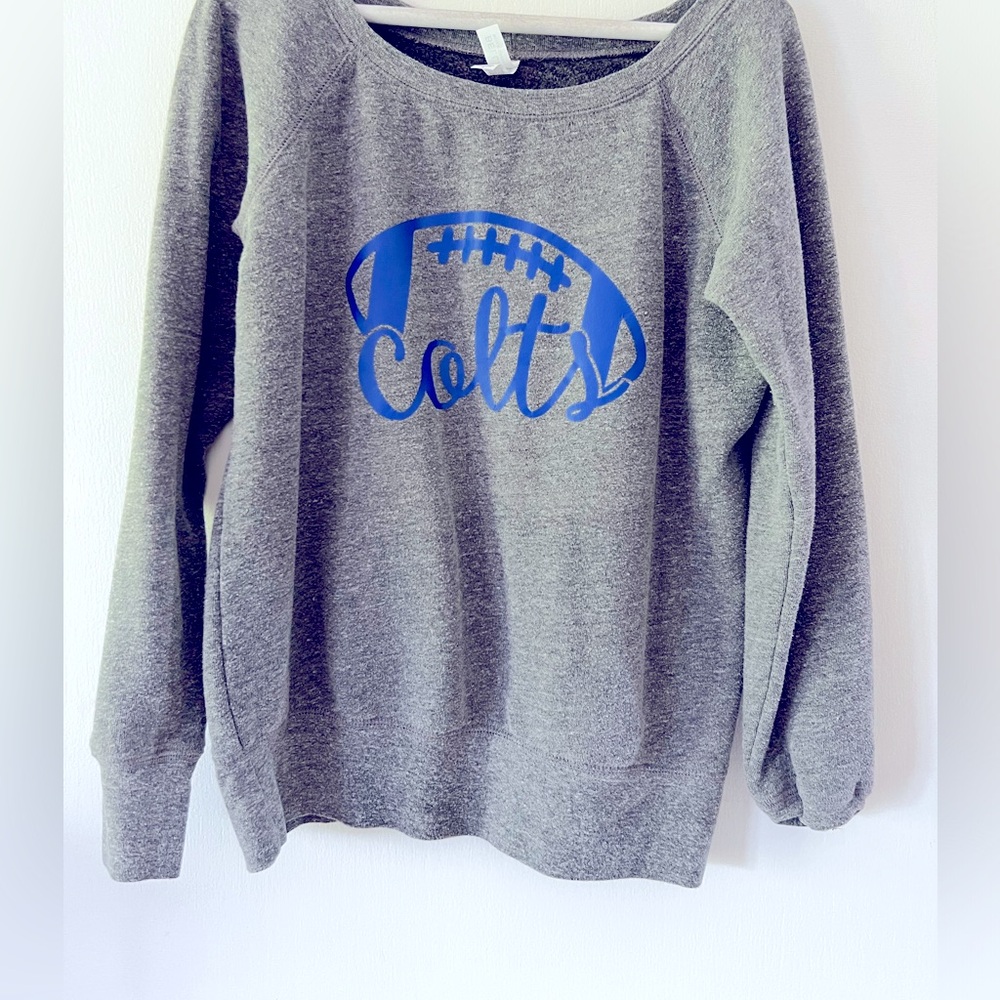 Indianapolis Colts scoop neck tunic sweatshirt